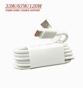 USB Cable Original 120W-33W 65W/10V-6.5A DASH/WRAP/DART/VOOC/SUPERDART/SUPERVOOC/FLASH SUPER FAST CHARGING CABLE